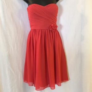 Bill Levkoff Strapless Sweetheart Mini Prom Dress